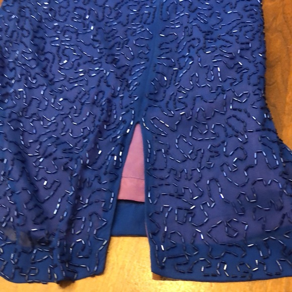 Stunning vintage Silk Studio beaded dress 10P - Picture 12 of 13